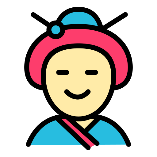 geisha icono gratis