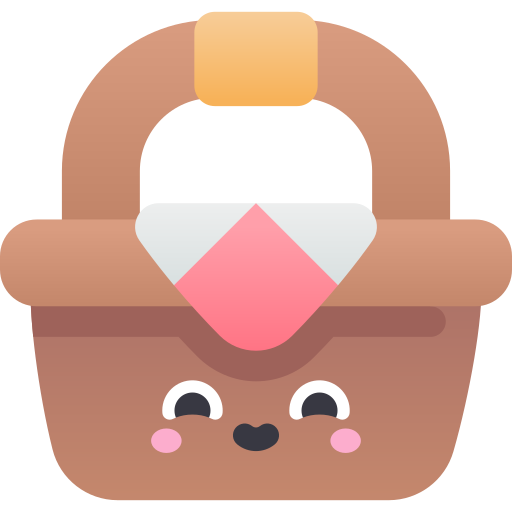 cesta de picnic icono gratis