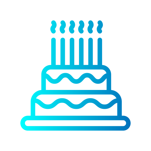 pastel de cumpleaños icono gratis