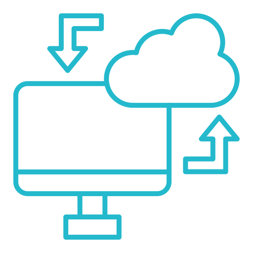 sincronización en la nube icono gratis