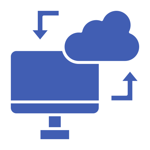 sincronización en la nube icono gratis