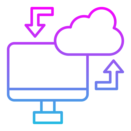 sincronización en la nube icono gratis