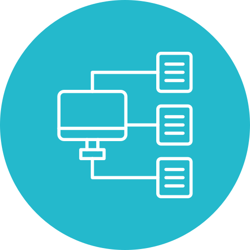 estructura jerarquica icono gratis