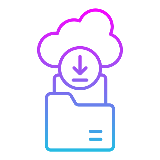 descarga en la nube icono gratis