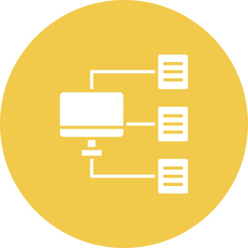 estructura jerarquica icono gratis