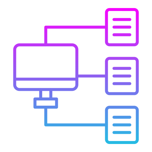 estructura jerarquica icono gratis