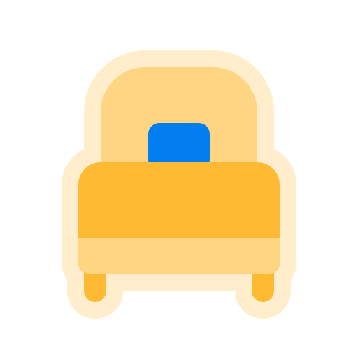 cama individual icono gratis