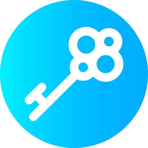 Key Super Basic Omission Circular icon