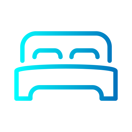 Bed free icon Bed free icon