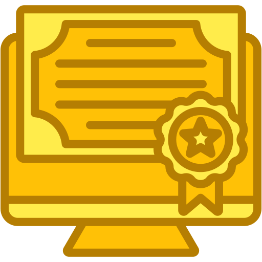 certificado icono gratis