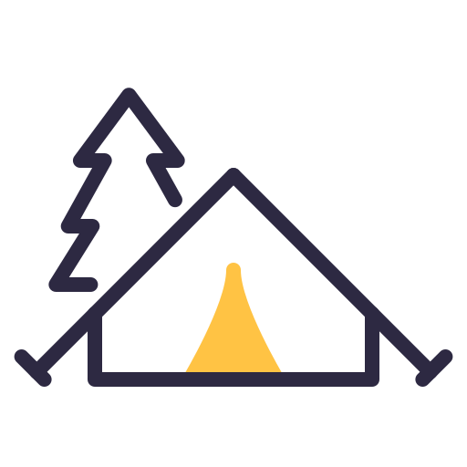 acampar icono gratis