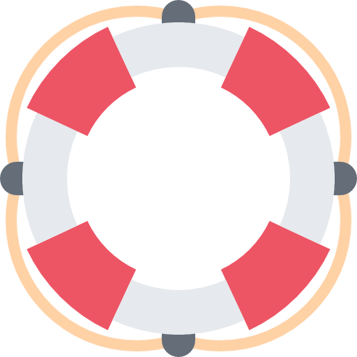 Lifebuoy Coloring Flat icon