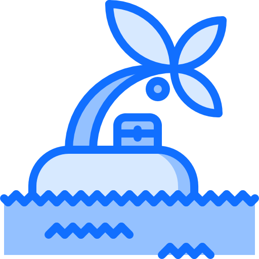 Island Coloring Blue icon