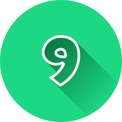 nummer 9 kostenlos Icon nummer 9 kostenlos Icon
