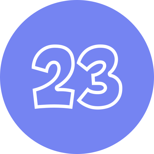 Number 23 - Free education icons