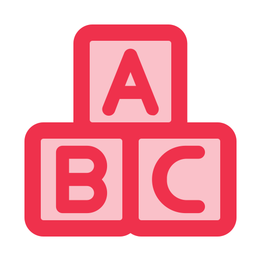 bloques abc icono gratis