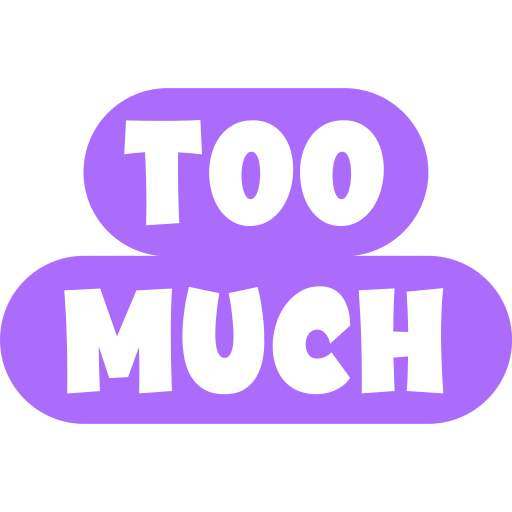 zu viel kostenlos Icon