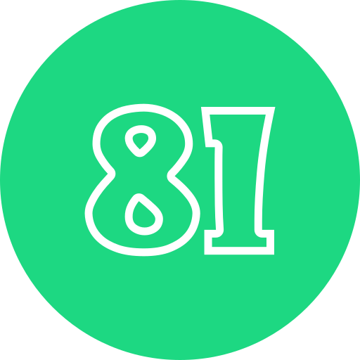 81 Icône gratuit 81 Icône gratuit