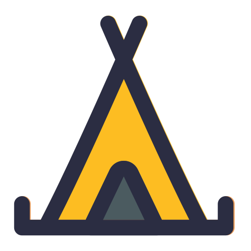 acampar icono gratis