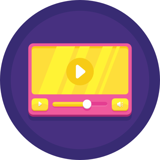 reproductor de video icono gratis