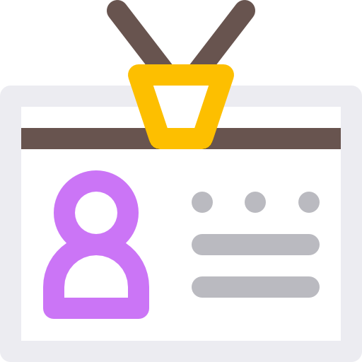tarjeta de identificación icono gratis