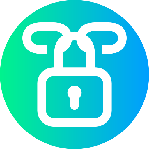 Locked Super Basic Straight Circular icon