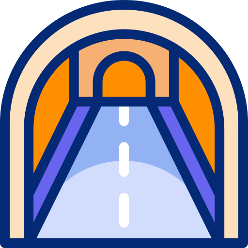 route du tunnel Icône gratuit route du tunnel Icône gratuit