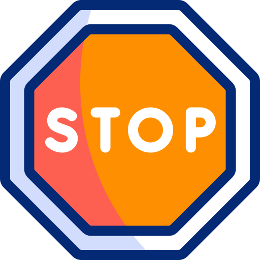 señal de stop icono gratis