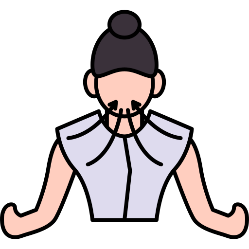 respiración profunda icono gratis