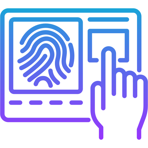 escaneo de huellas dactilares icono gratis
