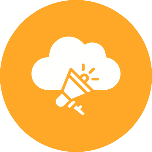 Облачный маркетинг бесплатно иконка