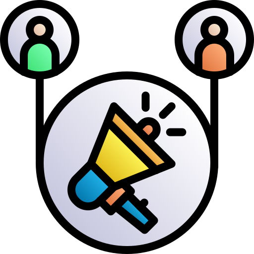 la comercialización del afiliado icono gratis