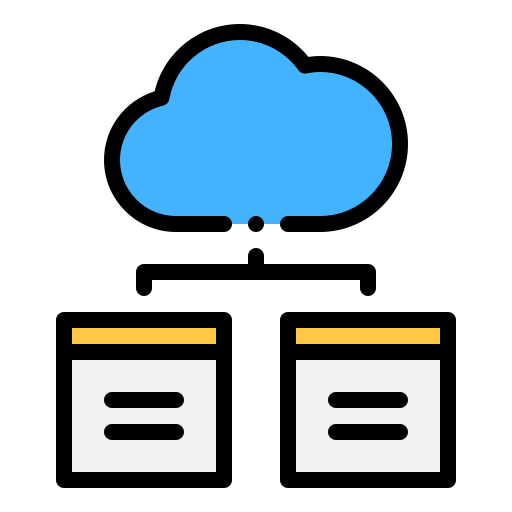Cloud server free icon Cloud server free icon