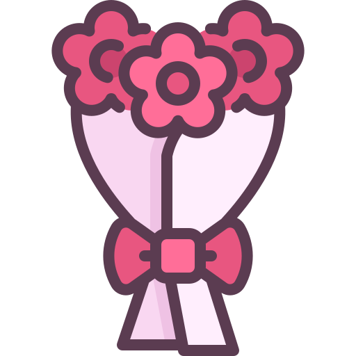 ramo de flores icono gratis