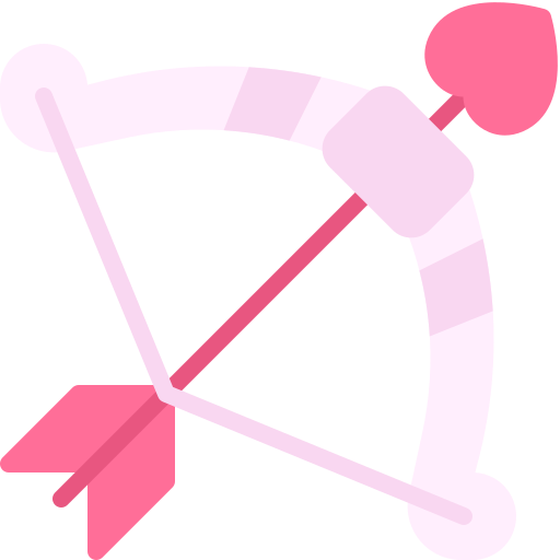 flecha de cupido icono gratis