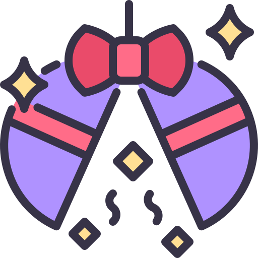 bola de confeti icono gratis