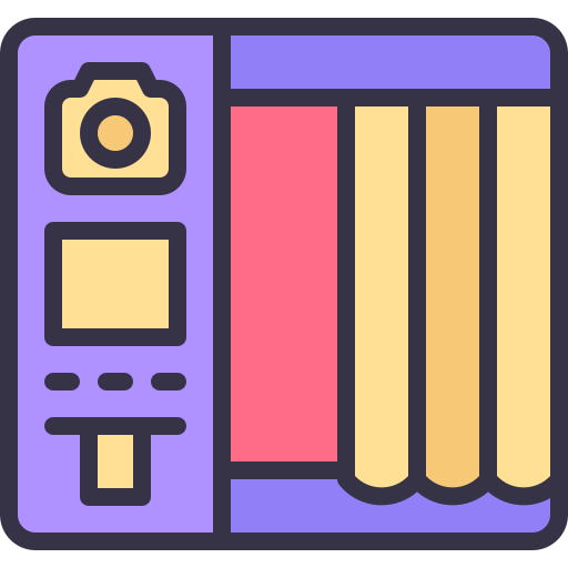 cabina de fotos icono gratis