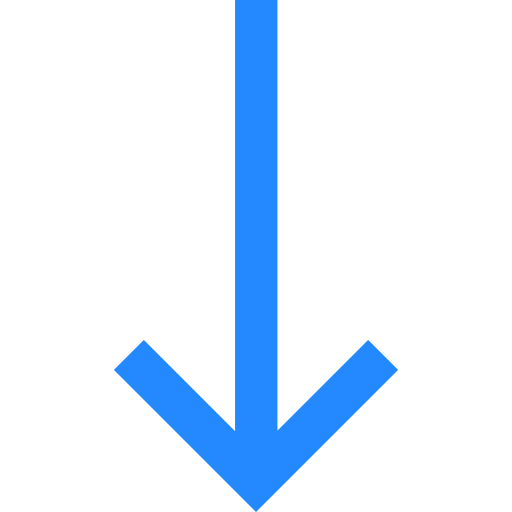 down arrow blue