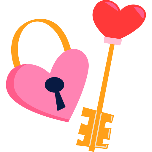 Love key free sticker Love key free sticker
