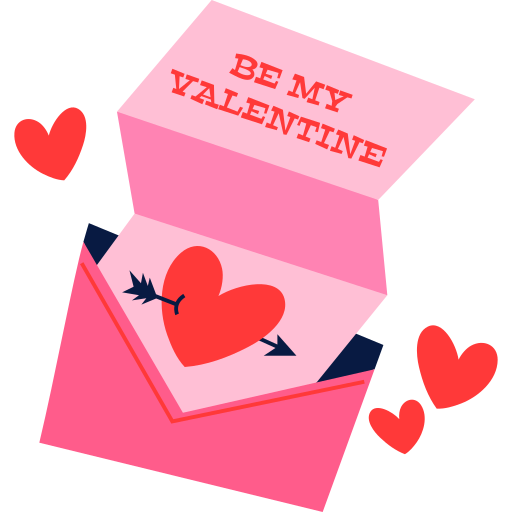 carta de amor grátis figurinha