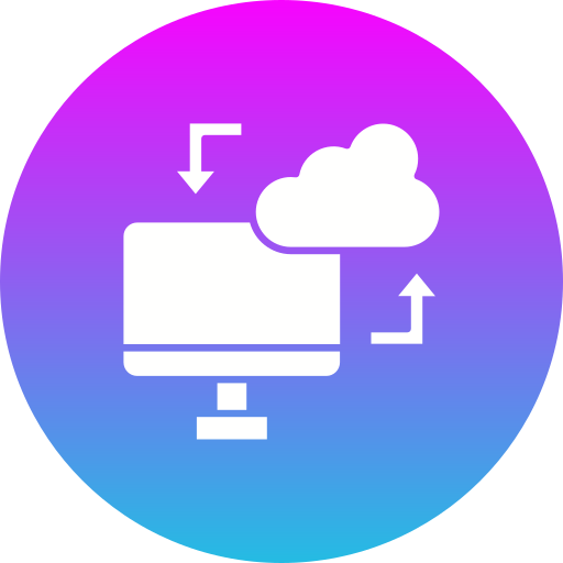 sincronización en la nube icono gratis