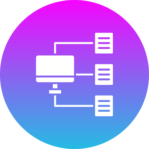 estructura jerarquica icono gratis