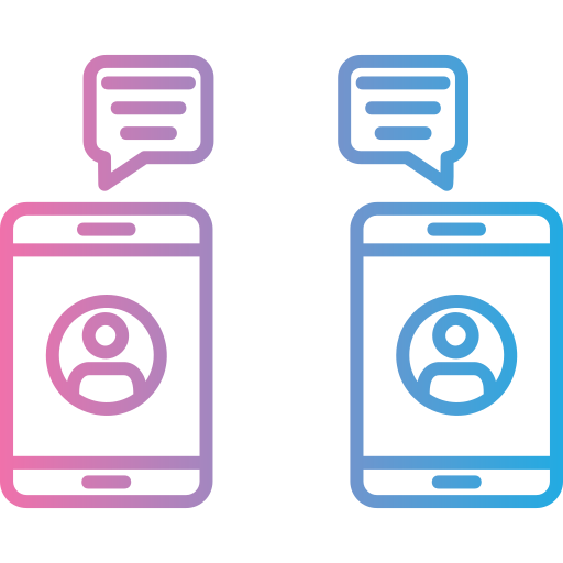 chat de teléfono inteligente icono gratis