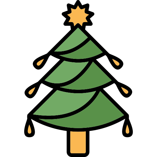 árbol de navidad icono gratis