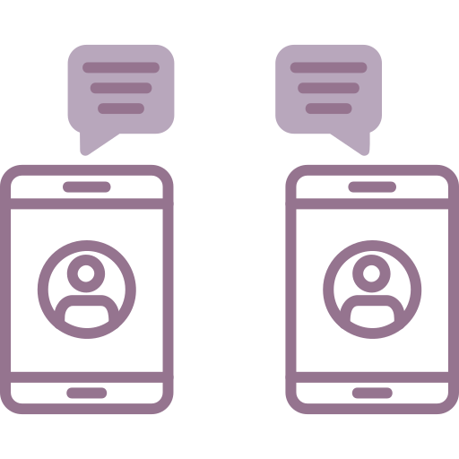 chat sur smartphone Icône gratuit chat sur smartphone Icône gratuit