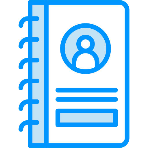 libreta de contactos icono gratis