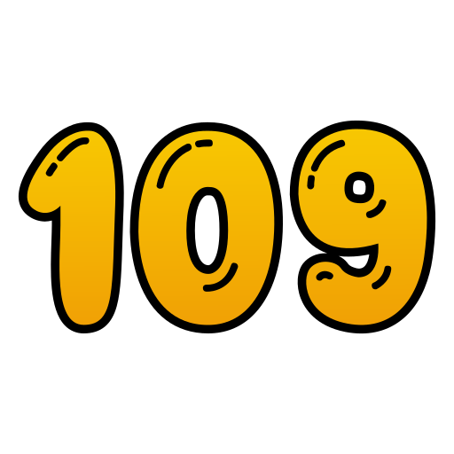 109 Icône gratuit 109 Icône gratuit