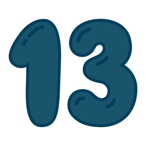treize Icône gratuit treize Icône gratuit