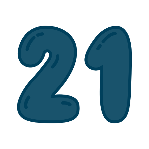 Twenty one free icon Twenty one free icon