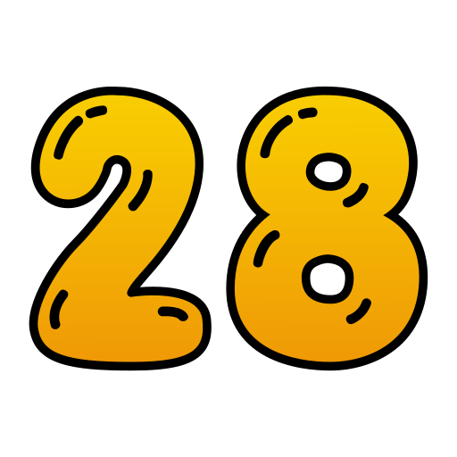 Twenty eight free icon